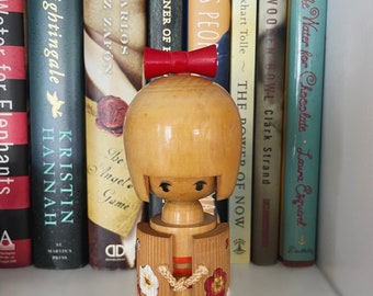 Vintage Kokeshi doll, Japanese Wooden Doll, by Otagiri OMC