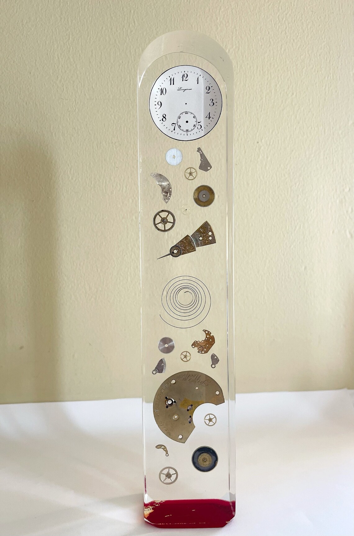 Modernist Lucite Exploding Watch Sculpture - Etsy
