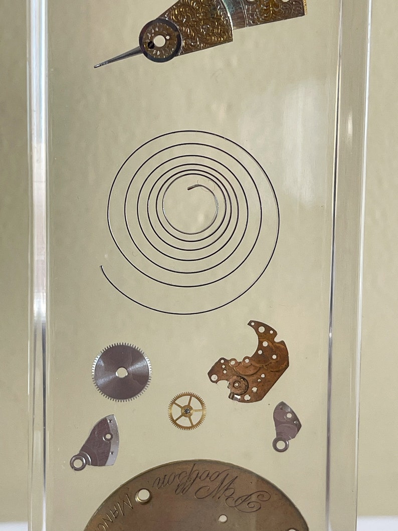 Modernist Lucite Exploding Watch Sculpture - Etsy