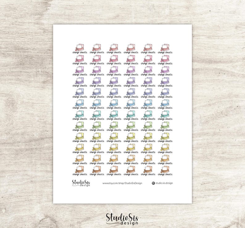 Hojas de cambio con garabatos, pegatinas imprimibles para agendas, pegatinas con frases de la vida cotidiana, archivos de corte imagen 2