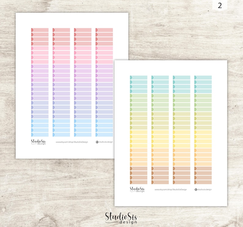 Printable Monthly Label Strip | Hobonichi Cousin Planner Stickers | Cut ...