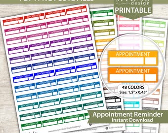 Verabredung, Planer Aufkleber, Bullet Journal Aufkleber, Erin Condren Aufkleber - Ausschneidedatei
