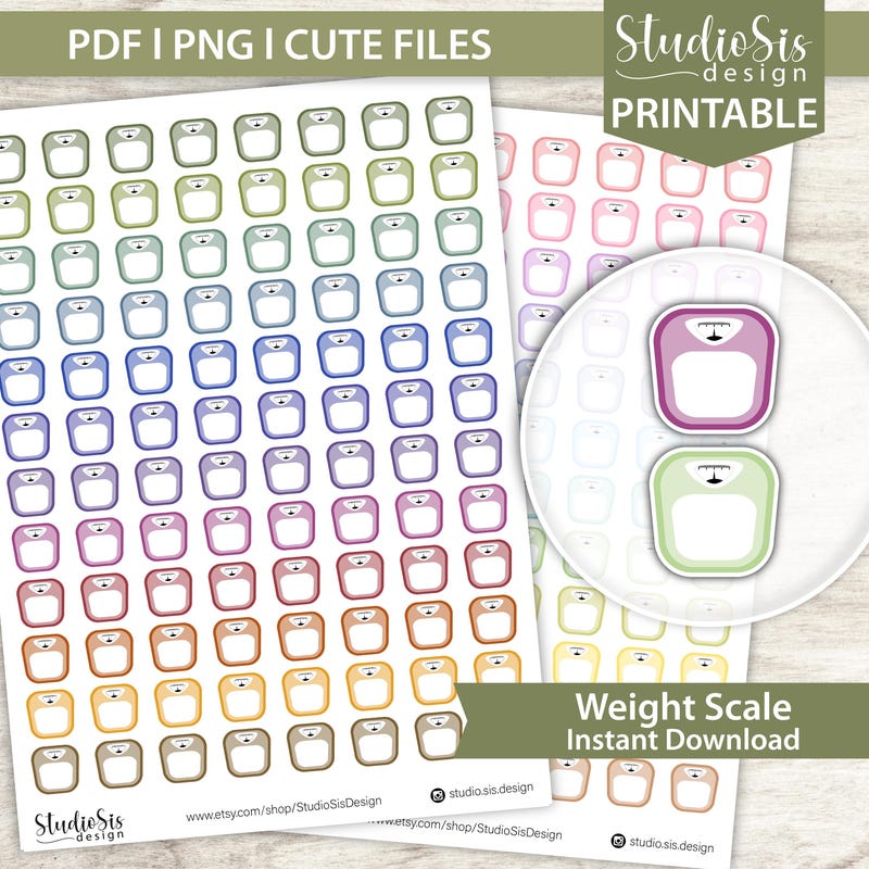 Weights Planner Stickers - Etsy