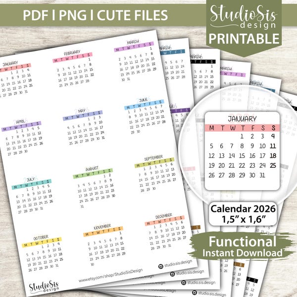 2026 Calendar Sale - Etsy UK