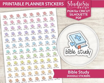 Dibujos para estudio bíblico, pegatinas imprimibles para agenda, pegatinas con frases de la vida cotidiana, archivos de corte