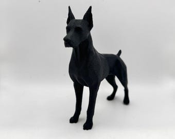 Doberman Figurine Statue – Modern Minimalist Dog Decor, Dog Lover Gift, Unique Doberman Ornament