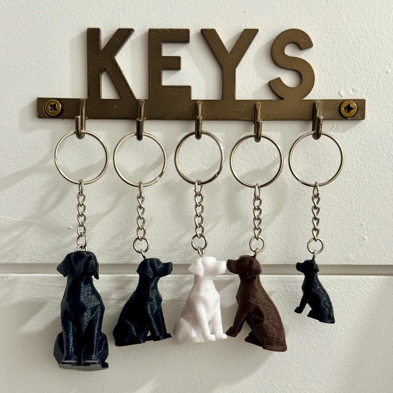 Labrador Retriever Keychain, Bag Charm– Choose Size & Color – Dog Mom ...