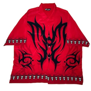 Vintage Y2k Flame Button Up - Etsy