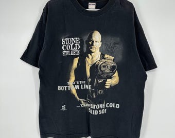 Vintage Stone Cold Steve Austin Wrestling Tee - 90s WWF Titan