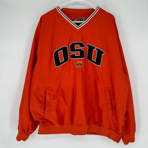 Vintage ProLine Oklahoma State University OSU Windbreaker Pullover Orange XL