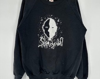 Vintage 90s FOTL The Shadow Kansas City Music Venue Concert Sweatshirt Black XL