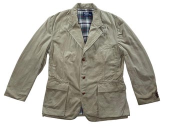 Vintage POLO Ralph Lauren Men's Beige Tan Sport Coat 3 Btn Jacket