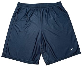 Vintage 90s Nike Mens Shorts Athletic Black Basketball Gym Running Swoosh USA