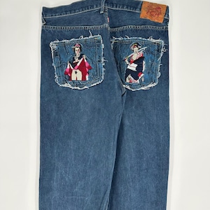 Red Monkey Company Jeans - Etsy