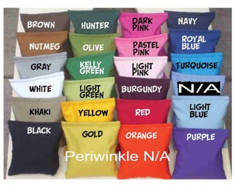 8 Cornhole Plain Bean Bags for 20. Corn Hole Board Bags fill Clean Corn. Top Quality Duck Cloth Upholstery Thread by Southsidebeanbags
