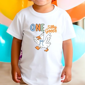 One Silly Goose shirt for toddlers one silly goose birthday shirt one silly goose toddler shirt for kids birthday silly goose