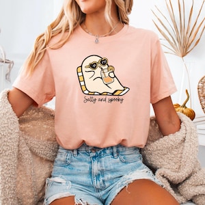 Summerween shirt Halloween Shirt for Beach Party Spooky Halloween Shirt Summer Halloween Tee Halloween Summer Shirt ghost summer ween tee