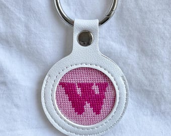 Mini Letter Digital Chart | Needlepoint Keychain | 18 Mesh PDF