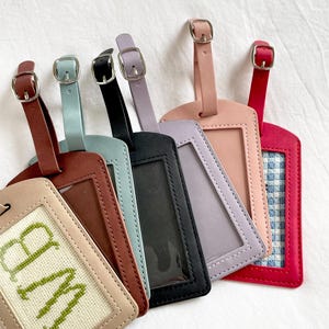 Luggage Tag Needlepoint Self Finish