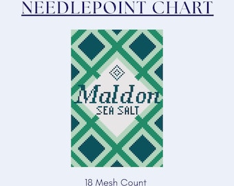Maldon Meersalz | Nadelspitzen Stickmuster | 18 Mesh PDF