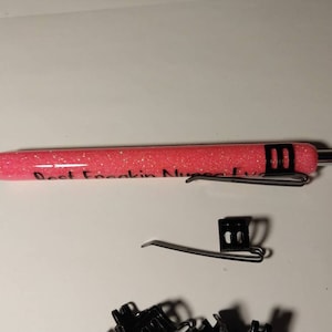 Pen Pocket Clip for Epoxy/Glitter Pens image 1