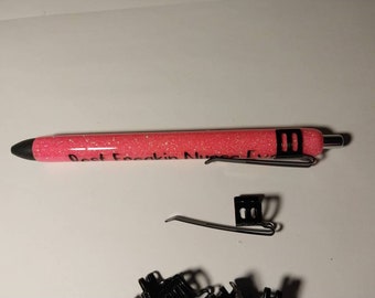 Pen Pocket Clip for Epoxy/Glitter Pens
