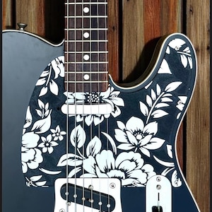 Custom 3D Printed Telecaster Pickguard - US/MIM 8 Hole, Floral, Personalized Colors