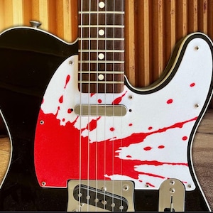 Custom 3D Printed Telecaster Pickguard - US/MIM 8 Hole, Splatter, Personalized Colors