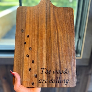 Deer hunter cutting board