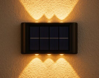 Outdoor solar wall lamp