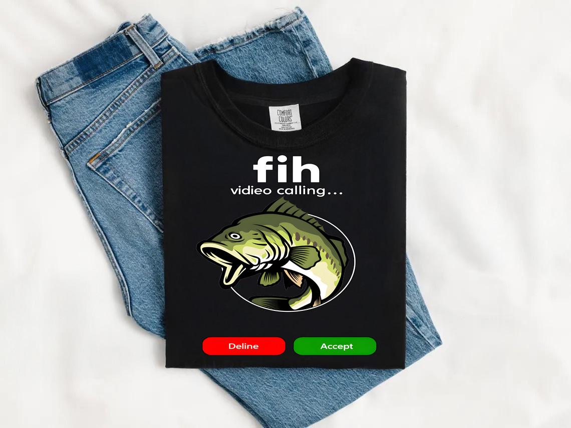 Chemise Drôle D'appel De Fih T-shirt De Meme D'appel Entrant