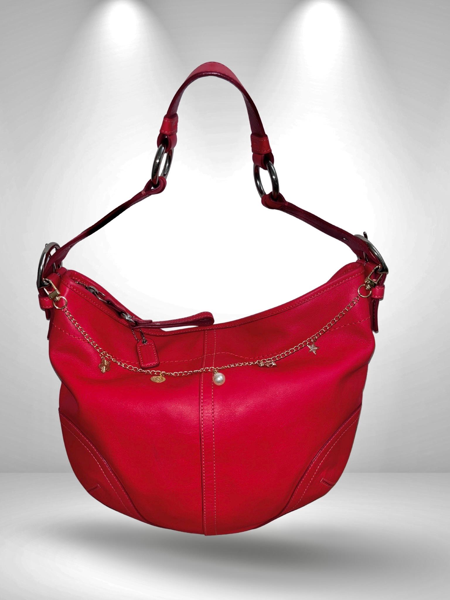 Red Coach Hobo - Etsy