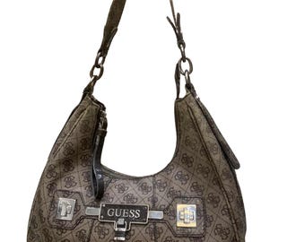 GUESS brown Authentic handbag , vintage guess bag ,Y2K ,Fall
