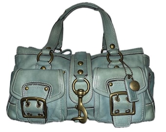 Bolsa Coach Legacy Mandy de 65º aniversário, na rara cor Azul Lagoa.