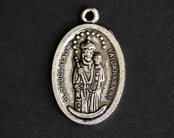 Our Lady of Good Health Medal. Catholic Pendant. OL of Good Health Charm. Vailankanni Pendant. 25mm x 16mm (Qty 1)