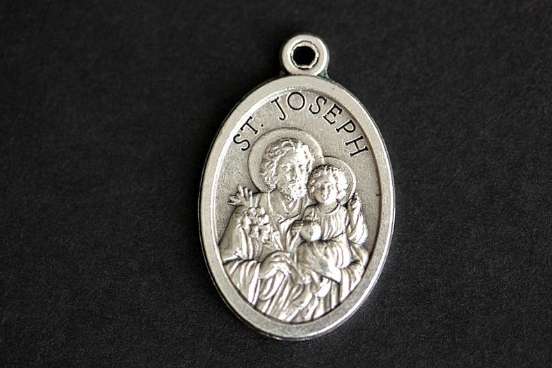 Saint Joseph Medal. Catholic Pendant. St Joseph Pendant. Saint image 0