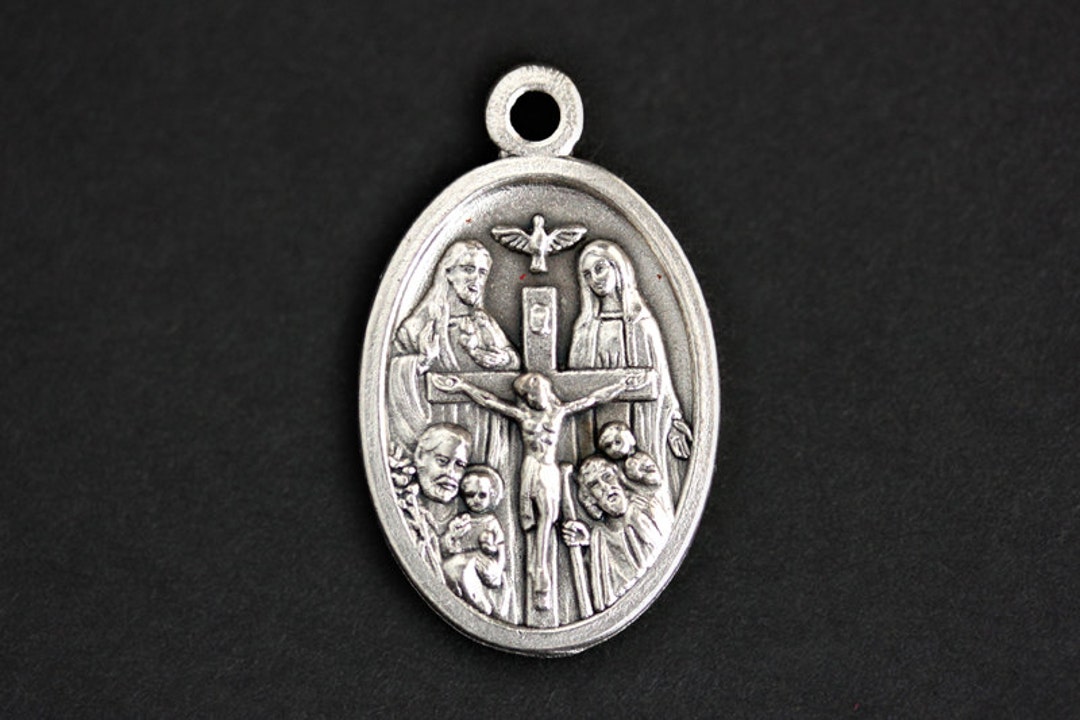 Pendentif Saint-Esprit En Argent Sterling 925 - Rond 0,59 Pouce, Chrétien