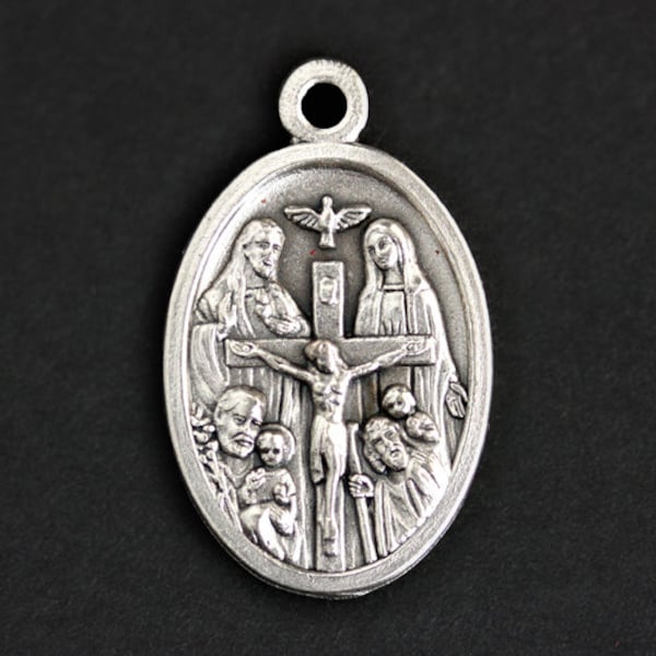 I am a Catholic Medal. Catholic Pendant. I am a Catholic Pendant. I am a Catholic Charm. Catholic Saint Medal. 25mm x 16mm (Qty 1)