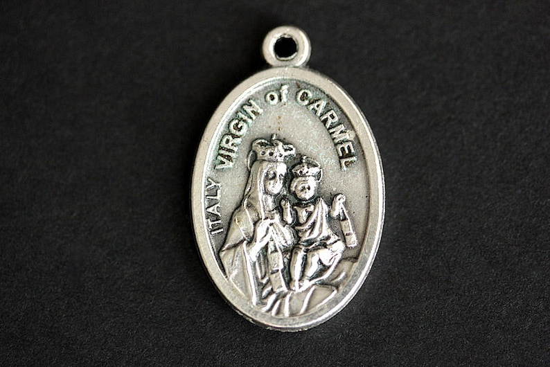 Virgin of Carmel Medal. Catholic Pendant. Virgin of Carmel image 0