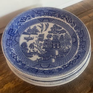 Vintage Ridgway Blue Willow Pattern Bowl ~ Dessert/Side bowl