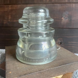 Armgenommener DP Klarglas Isolator ~ um 1968