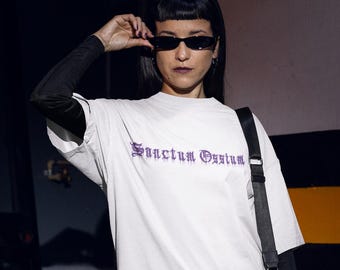 Gothic Skull T-Shirt: Sanctum Ossium Skeleton Bone Tee