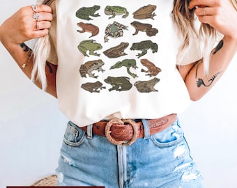 Frog Lovers Different Types of Frog T-Shirt | Frog Illustration Collection