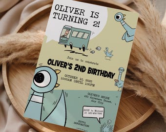 The Pigeon Birthday Party Invitation: Editable Printable (Digital Download
