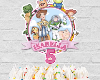 Personalized Toy Story Cake Topper: Customizable Template (Digital Download)