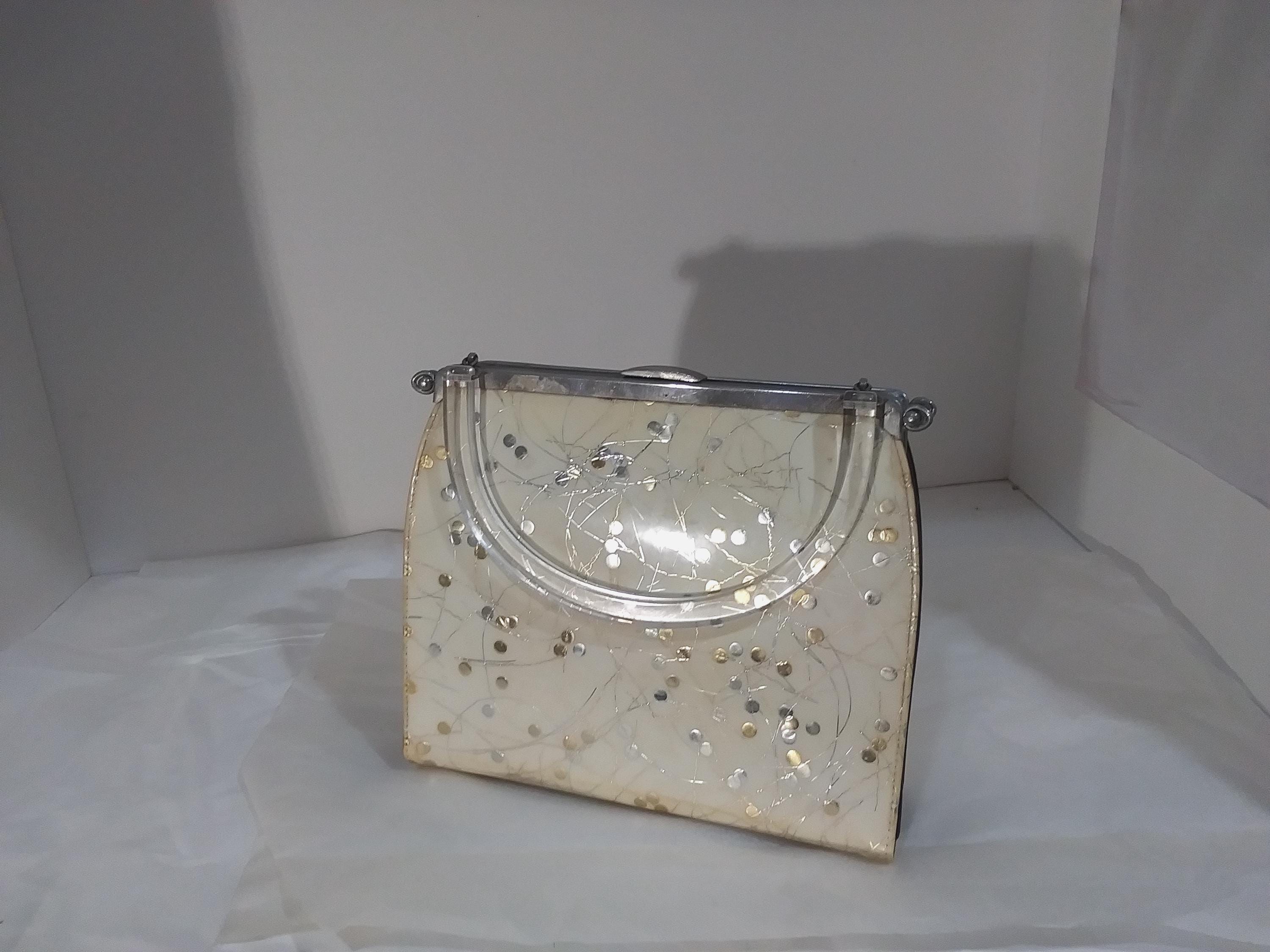ヴィンテージ　ルーサイト　ベークライト　バッグ Vintage lucite bag - Etsy 日本