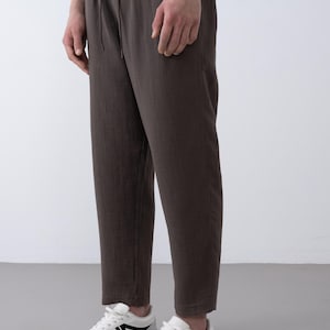 mens casual pants,Men&#39;s Cargo Linen Pants,Mens Linen Summer Trousers, Linen Yoga Pants, Linen Clothing For Men,Summer pants, Mens trousers,