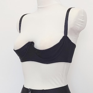 Soutien-gorge étagère noir, blanc, rose et beige Soutien-gorge quart de bonnet GINA