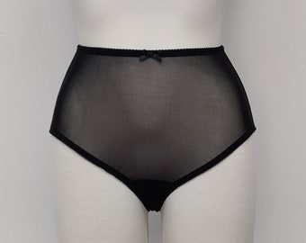 Sheer IRMA Black White Beige Pink Panties - sizes S-XL