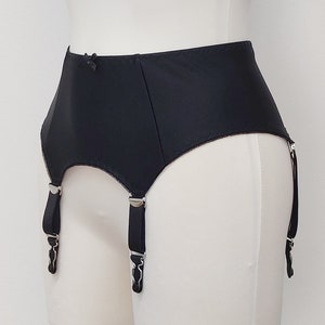 Black GRETA Classic 4-10 Strap Retro Garter Belt Size XS-4XL 4